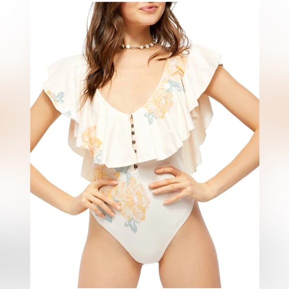⭐️NWT Free People Intimately Tea Combo Matilda Bodysuit⭐️ - Picture 1 of 8